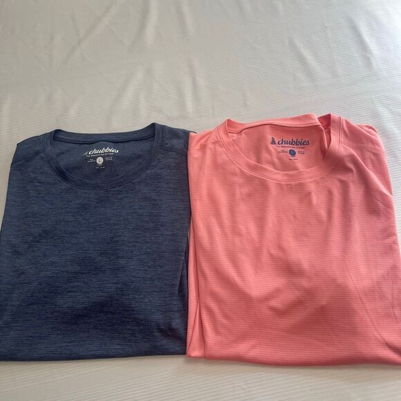 Lot Of 2 Chubbies Short Sleeve Ultimate Tee Performance T-Shirt Sz Large - Picture 1 of 8